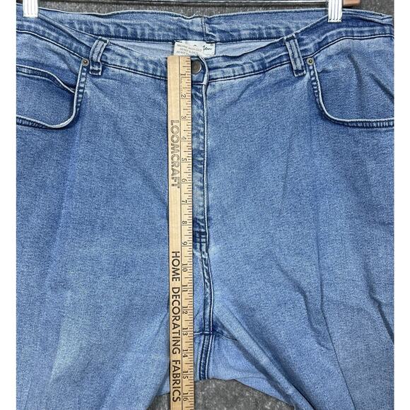 Ulla Popken Slim Fit Jeans Womens Size 22 Blue Light Wash Denim Stretch Pockets‎ - Picture 7 of 9